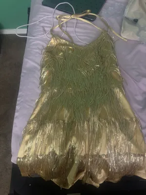 Tassel sequin romper Gold Size M thumbnail 1
