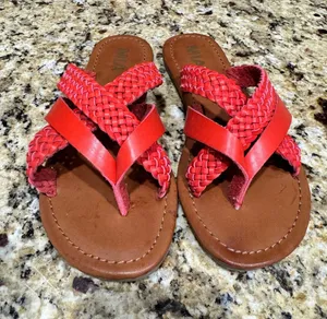 Mia Reddish Sandals Size 6 slip‎ on flat thumbnail 1