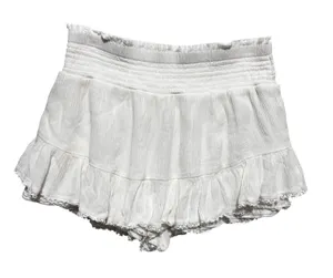 Aeropostale Women Cottagecore Coquette Skort M‎ White Ruffle Lace Festival Mini thumbnail 1