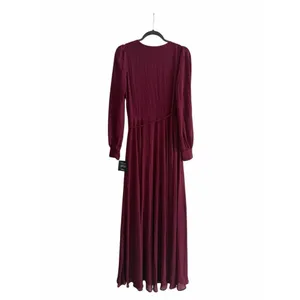 NWT Lulu's My Whole Heart Plum Long Sleeve Wrap Dress Size S thumbnail 4