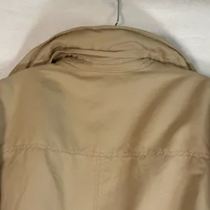 RZ Rachel Zoe Tan Khaki Double Breasted Trench Coat Jacket Womens XL Lined thumbnail 7