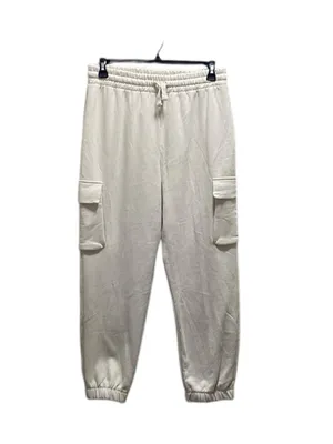 Zara Cargo Jogger Sweatpants Beige L NWT Neutral Minimalist Casual Spring Cozy thumbnail 3