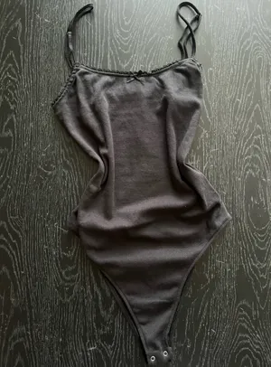 Forever 21 Pointelle Bow Cami Bodysuit thumbnail 3