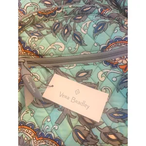 Vera Bradley Essential Compact Backpack Women OS Fan Flowers New Quilted‎ Cotton thumbnail 3