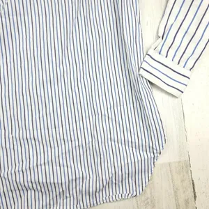 Madewell Ex-Boyfriend Shirt XS Blue White Stripe Button Down Cotton Top thumbnail 9