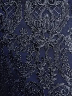 Lulus Love of Lace Navy Blue Lace Midi Dress size small NWT thumbnail 5