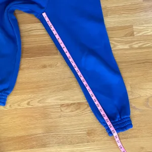 Women’s Blue Fleece Joggers XS/S Cotton Blend High Waist Sweatpants Cozy Lounge thumbnail 7