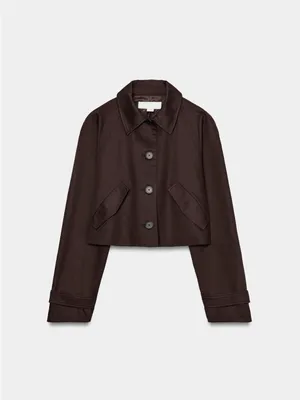 NWT ZARA CROPPED LAPEL JACKET SIZE L thumbnail 7