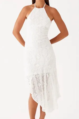 Peppermayo White Crochet Maxi Dress thumbnail 1