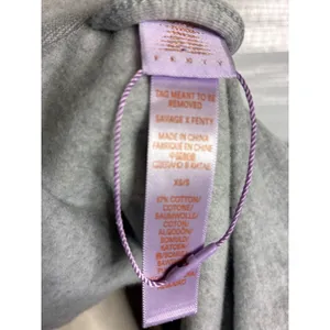 New Savage X Fenty‎ Gray Hoodie Robe Wrap Lounge Wear XS S thumbnail 6