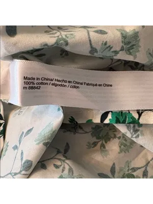 ELOQUII Floral Cotton Poplin Corset Midi Dress Green‎ White NWT 18 Cottagecore thumbnail 7