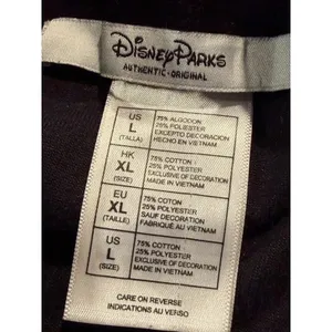 Disney Parks Mickey Mouse Velour Hoodie Black Rhinestone Y2K Women L thumbnail 8