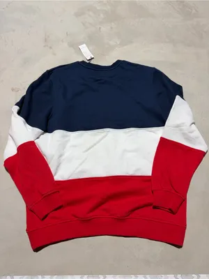 Eleven Paris NWT Tanner Colorblock Crewneck sweatshirt Navy White Red large thumbnail 11