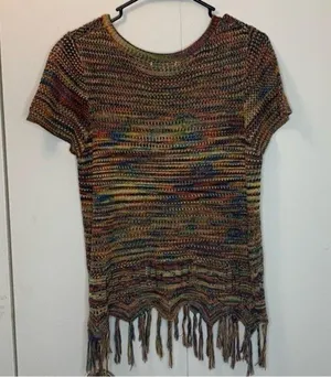 John‎ Paul Richard Multicolor Knit Top Size Medium thumbnail 3