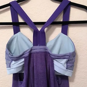 NWOT Lululemon‎ Purple Built-In Bra Workout Tank Top Size 4-6​ thumbnail 7
