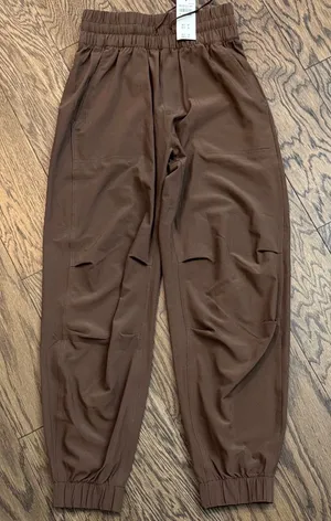 Abercrombie Women’s Brown Jogger Pants -NEW WITH TAGS thumbnail 1