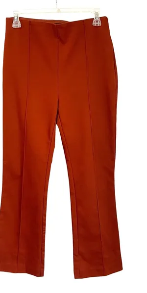 Ann Taylor Loft High Rise‎ Burnt Orange Kick Crop Pants Size 6 Workwear Chic thumbnail 1