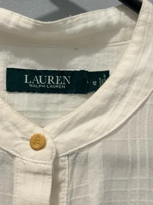 Ralph Lauren White Long Sleeve Tie-Waist Dress thumbnail 5
