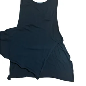 Brandy Melville Black Tank Top with open sides‎ one size thumbnail 4