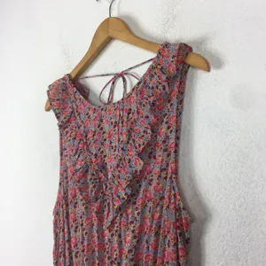 Free People Mini Dress Medium I'm Your Favorite Pink Floral Smocked Stretch thumbnail 8