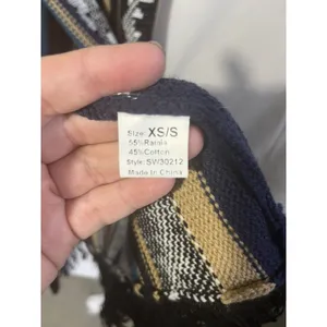 Sleeveless Kimono Overpiece Size Xs/S Fringed Aztec Western Festival Sweater thumbnail 8