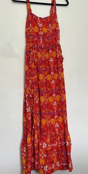 Abel The Label Floral Marrakech Summer Lovin Maxi Dress Women's Size small thumbnail 1
