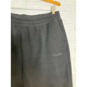 Comfrt black signature‎ sweatpants embroidered logo size XL casual loungewear thumbnail 2