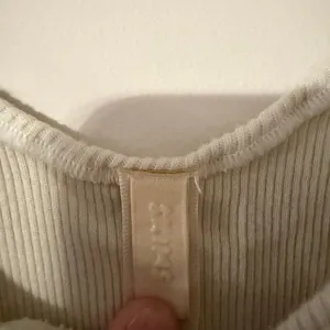 Skims White Ribbed Knit Cotton‎ Tank Bodysuit Size Large thumbnail 8