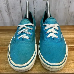 VANS Authentic Women's‎ Size 7 Light Blue/White Low Top Lace Up Skate Shoes thumbnail 3