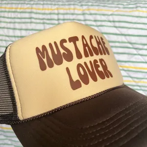 Mustache Lover Trucker Hat Brown thumbnail 2