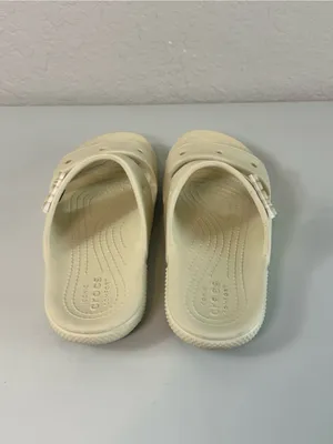 Crocs Classic Two Strap Slide On Ventilation Sandals Crocs Charm in Bone Size 7 thumbnail 4