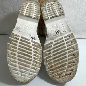 Dr Martens 1460 Pascal Mono White Leather Lace Up Boots Womens Sz US 8 oil Resis thumbnail 7