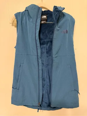 The North Face Teal Blue Hooded Women’s Vest XS thumbnail 1