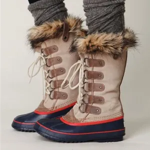 Sorel Joan Of Arctic Tan Waterproof Lined Shearling Winter Boots- Size 7 thumbnail 1