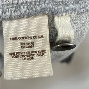 We the Free Free People Ebb and Flow Zip Up Ruffle Sweatshirt size XS Gray thumbnail 13