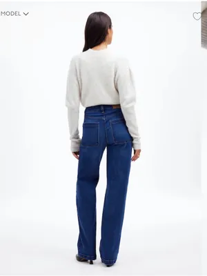 Madewell Women's The Perfect Vintage Wide-Leg Jeans size 28 petite blue thumbnail 2
