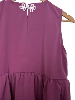 💥 Handmade Sleeveless Berry Purple Peplum thumbnail 3