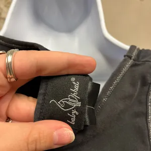 Vintage Y2K Baby Phat Black Glitter Logo Fitted Scoop Neck Tank Top Large L thumbnail 3