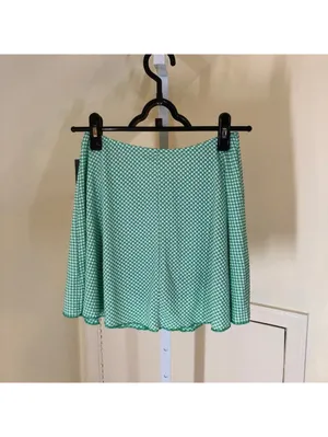 Wild Fable NWT Women's Mid-Rise Green Gingham Skort Size XS thumbnail 5