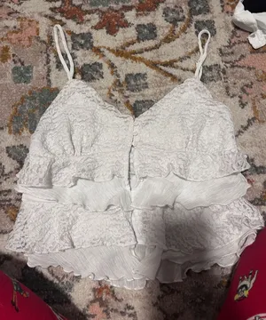 Kirious White Ruffle Top thumbnail 1