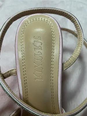 Embellished Pink Pointed-Toe Ankle-Strap Heel b105 thumbnail 3