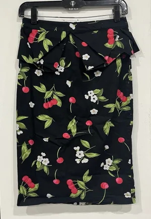 Grace Karin Retro Rockabilly Pinup Cherry Pencil Skirt Size Small thumbnail 1