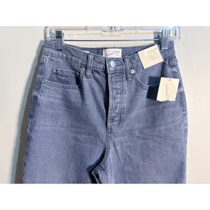 Universal Thread‎ Highest Rise Straight Jeans Blue Button Fly 6R NWT thumbnail 2