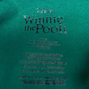 Disney Winnie The Pooh Light Up Christmas Green Graphic Sweatshirt Sweater Top thumbnail 4