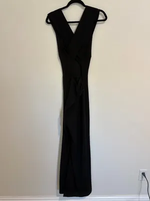 Black Lulus Thinking Out Loud Black Backless Jumpsuit Size S thumbnail 8