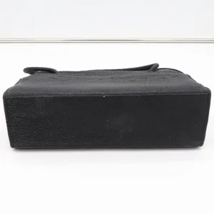 Unbranded Handbag Womens Medium Vintage Kiss Lock Satchel Black Pebbled Good thumbnail 7