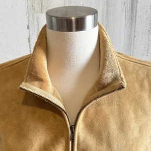 Vintage Honey Faux Suede Vest Buckskin‎ Style – Large NWT thumbnail 7