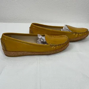 Stuart Weitzman Mustard Yellow Loafers Size 7 M thumbnail 4