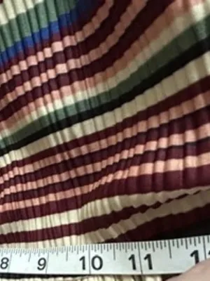 Zara Striped Babydoll Mini Dress Puff Sleeve Earthy Artsy‎ Festival Boho Medium thumbnail 8
