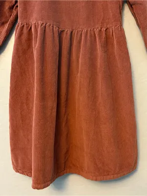 American Eagle brown corduroy wrap mini dress size small fall autumn preppy thumbnail 14